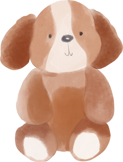 Watercolor Boho Toy Dog